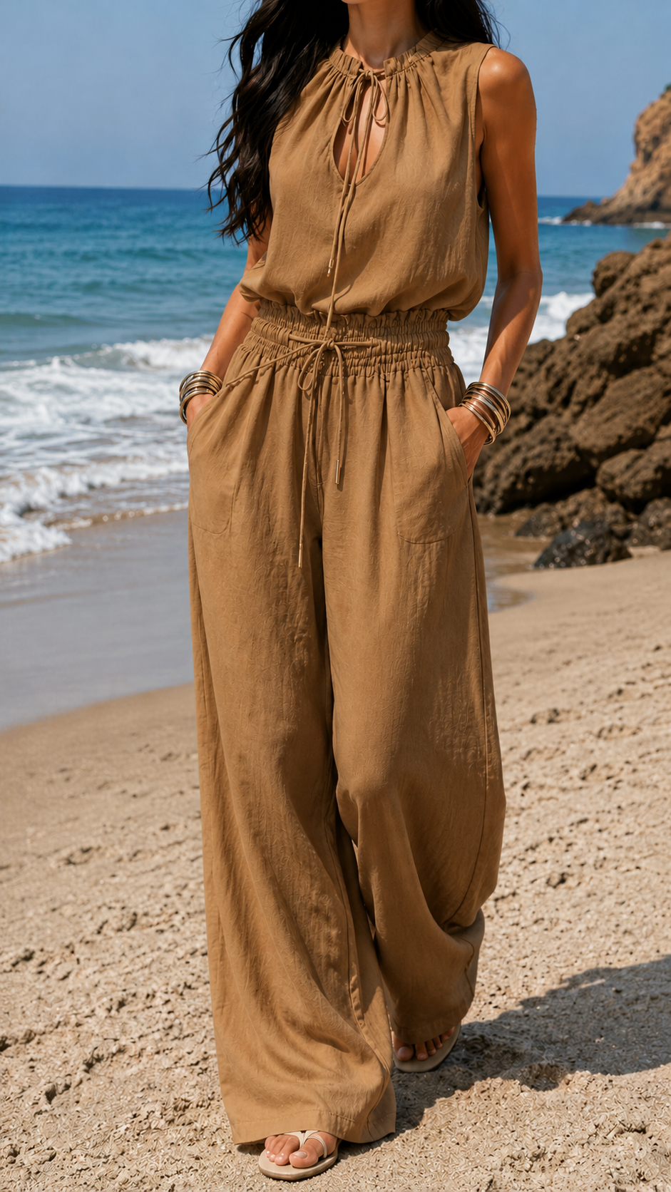 Bílé boho overaly Arena