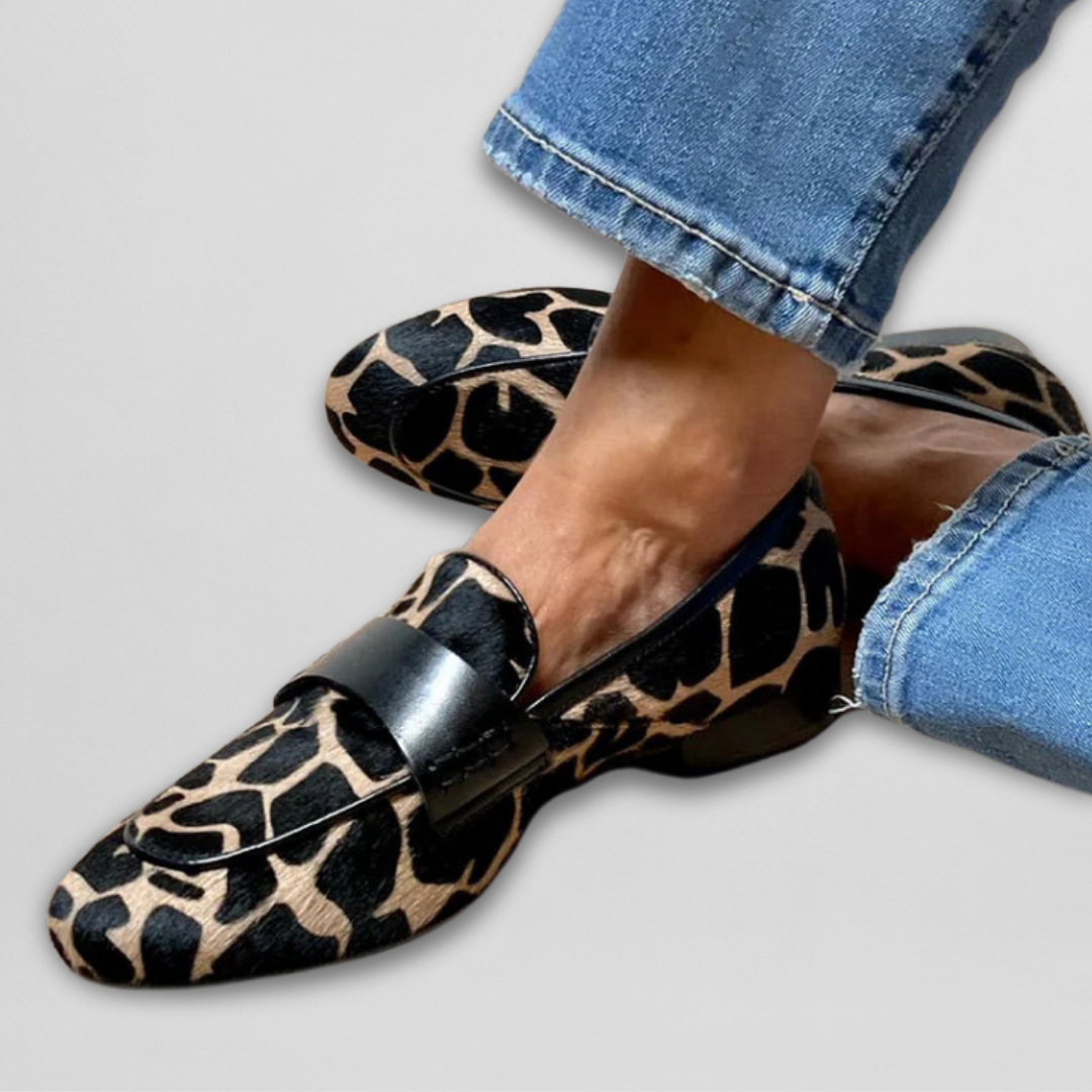 Mocasines ortopédicos con estampado