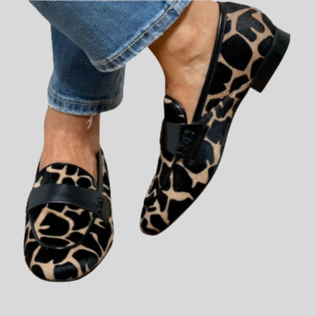 Mocasines ortopédicos con estampado